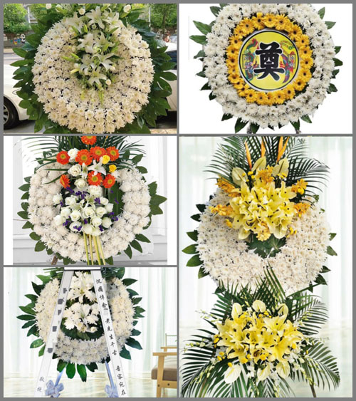 河南南阳社旗县桥头镇王蛮村花圈速递